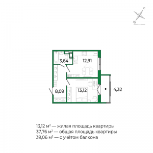 планировка, фото №1