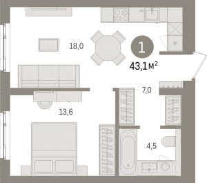 планировка, фото №1