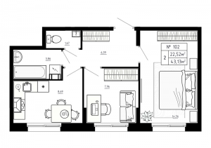 планировка, фото №1