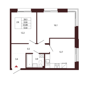 планировка, фото №1