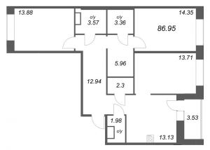 планировка, фото №1