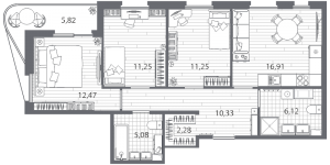 планировка, фото №1