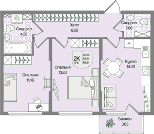 планировка, фото №1