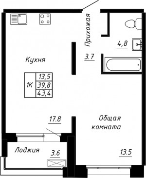 планировка, фото №1