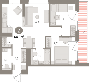 планировка, фото №1