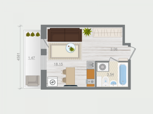 планировка, фото №1