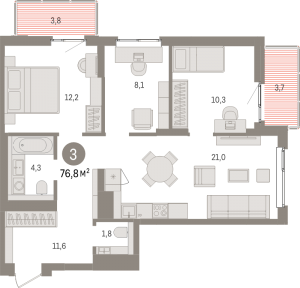 планировка, фото №1