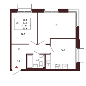 планировка, фото №1