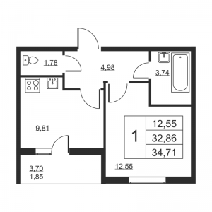 планировка, фото №1