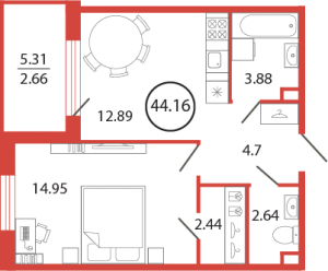 планировка, фото №1