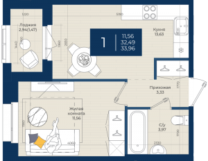 планировка, фото №1