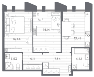 планировка, фото №1