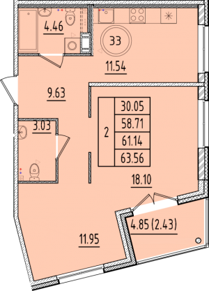 планировка, фото №1