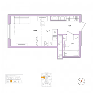 планировка, фото №1