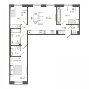 планировка, фото №1