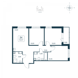 планировка, фото №1