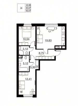 планировка, фото №1