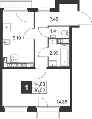 планировка, фото №1