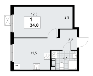 планировка, фото №1
