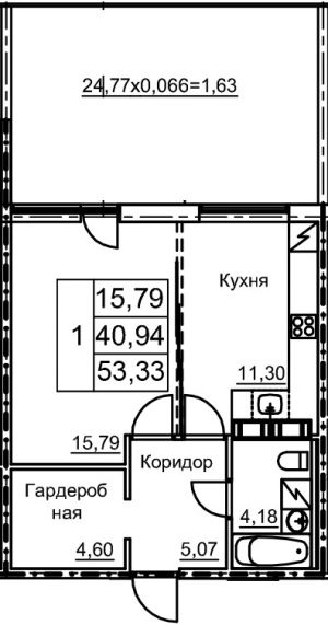 планировка, фото №1