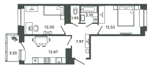 планировка, фото №1
