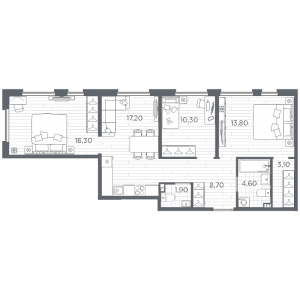 планировка, фото №1