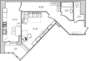 планировка, фото №1