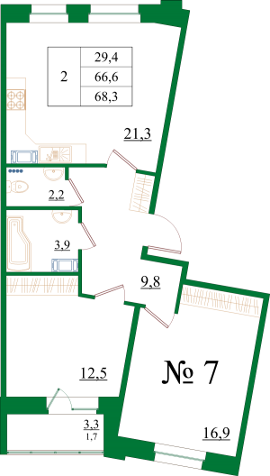 планировка, фото №1