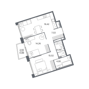 планировка, фото №1