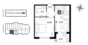 планировка, фото №1