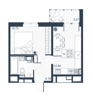 планировка, фото №1