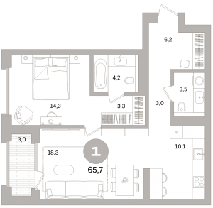 планировка, фото №1