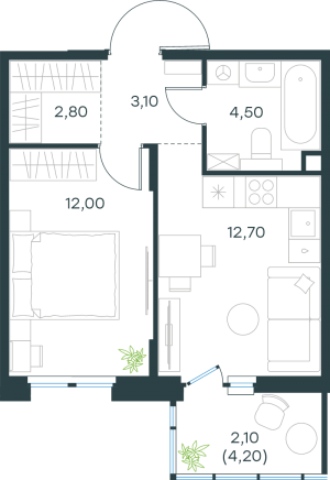 планировка, фото №1