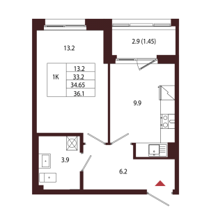 планировка, фото №1