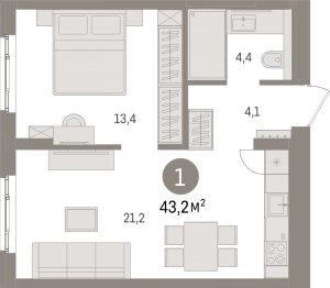 планировка, фото №1