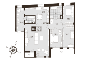 планировка, фото №1