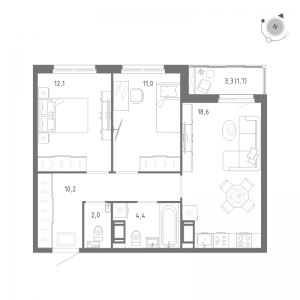 планировка, фото №1