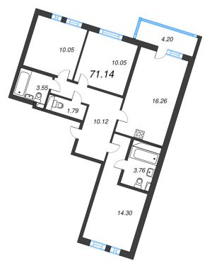 планировка, фото №1