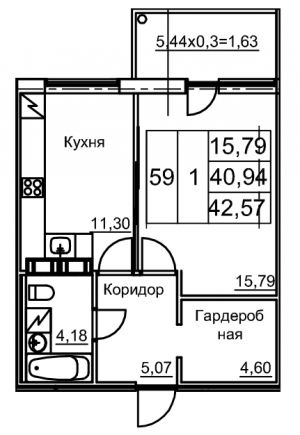 планировка, фото №1