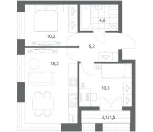 планировка, фото №1