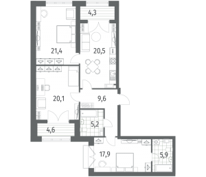 планировка, фото №1