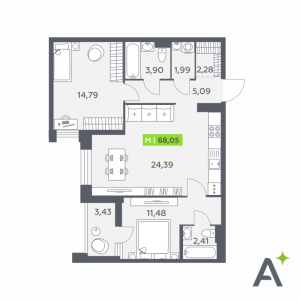 планировка, фото №1