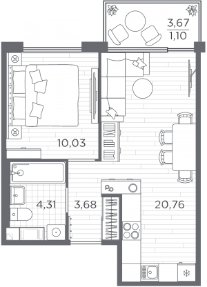 планировка, фото №1