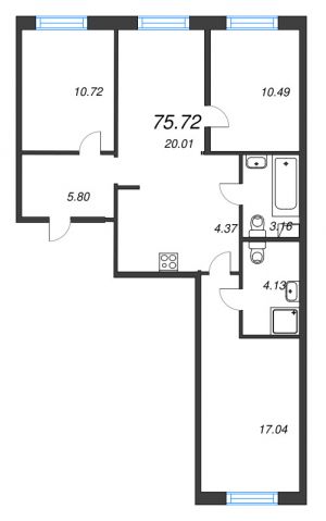 планировка, фото №1