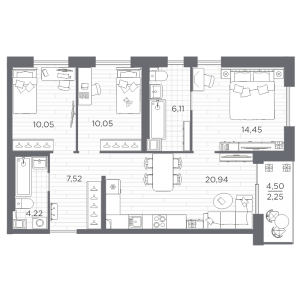 планировка, фото №1