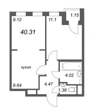 планировка, фото №1