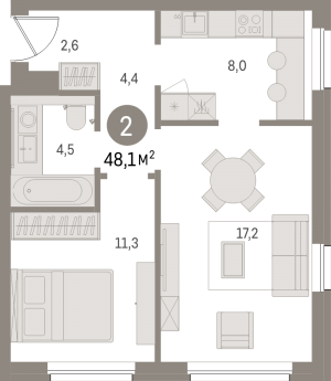 планировка, фото №1