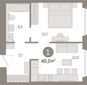 планировка, фото №1