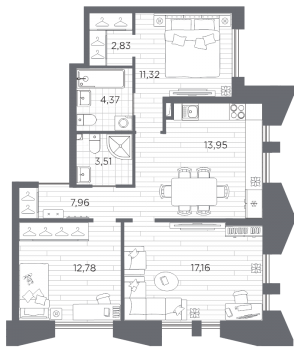 планировка, фото №1