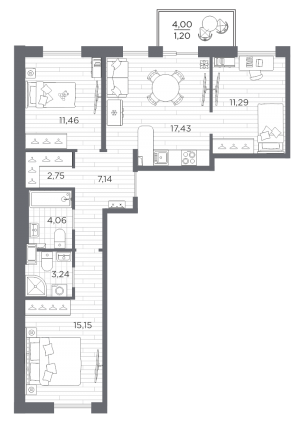 планировка, фото №1